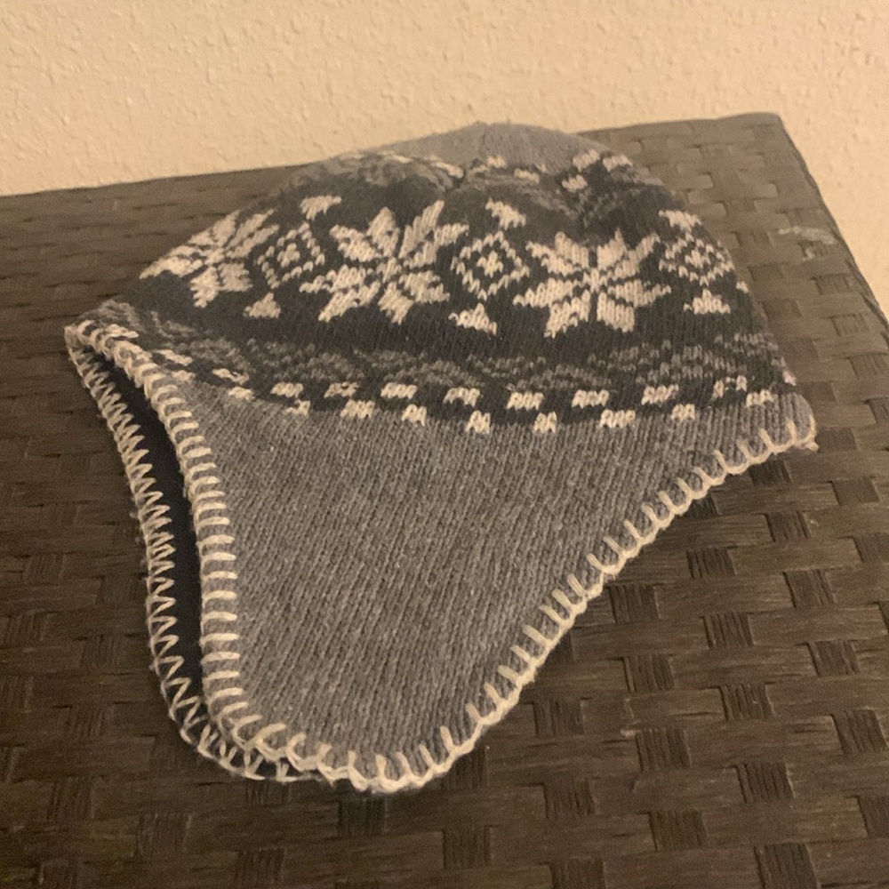 Fleece lined knit hat